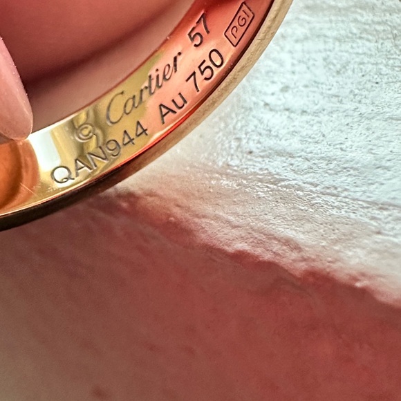 Cartier love wedding band ring - Picture 3 of 14